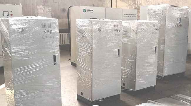 在保证快出货的同时我们臭氧发生器厂家技术质检人员也对该批设备进行严格的质量监测